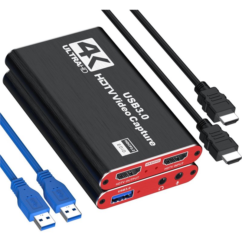 Capture Card 4K Hdmi - AT82-PC 녹화용 게임 4K USB 3.0