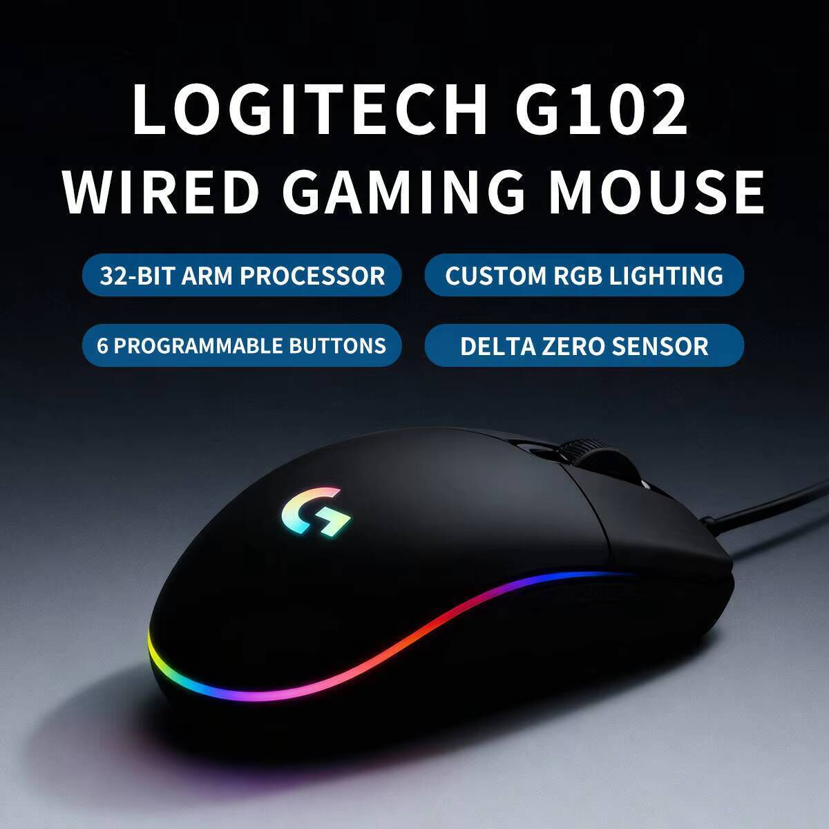 로지텍 G102 유선 게이밍 마우스, 16.8백만 RG - Esports Gaming Tournaments 리뷰 및 가격