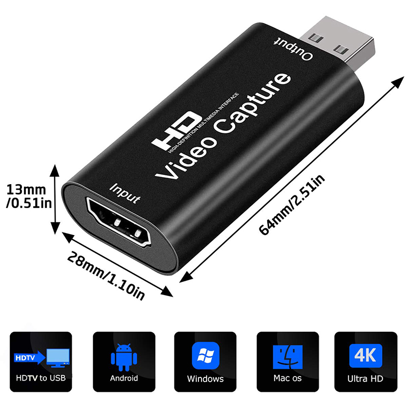 USB 2.0 비디오 캡처 카드 HD 4K to 108 - Capture Card 4K Hdmi 리뷰 및 가격