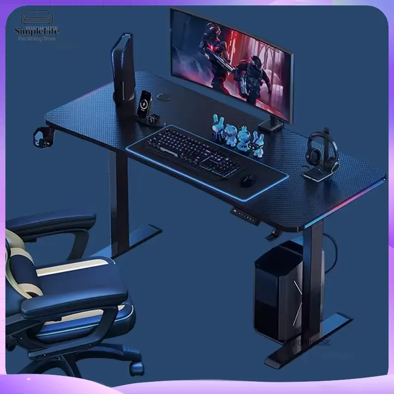 럭셔리 전동 높이 조절 게이밍 데스크 컴퓨터 책상 (e - Esports Gaming School 리뷰 및 가격