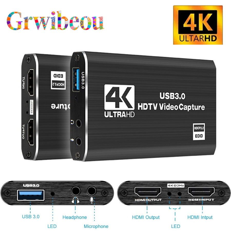 4K USB 3.0 비디오 캡처 카드 HDMI 호환 1 - Capture Card 4K Hdmi 리뷰 및 가격