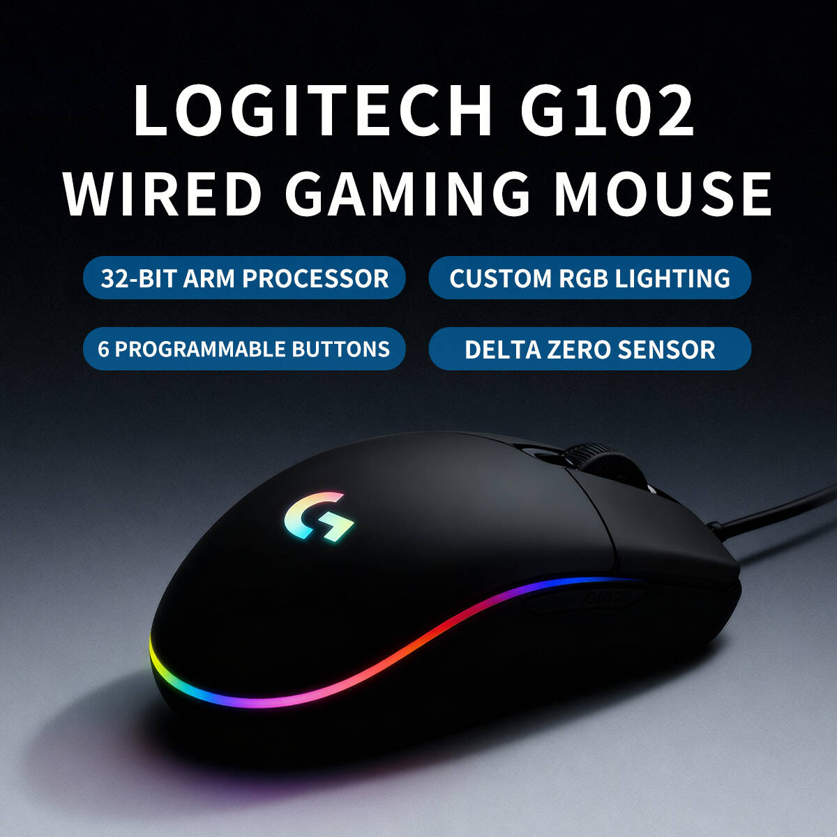 로지텍 G102 프로디지 마우스 1ms 리포트 레이트  - Esports Gaming Tournaments 리뷰 및 가격